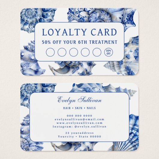 Blaue Muscheltreue (Vorne & Hinten)