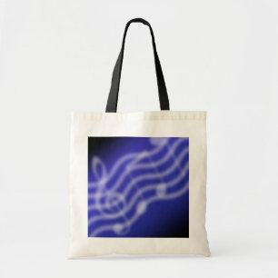 Blaue Musik Tragetasche