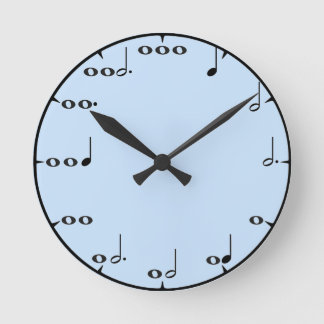 Blaue musikalische Mathematik-Wanduhr Runde Wanduhr