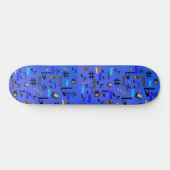 Blaue Musikinstrumente, Skateboard (Horizontal)