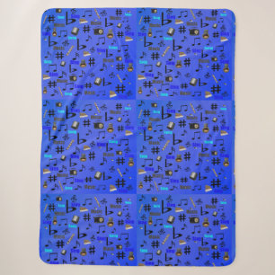 Blaue Musikinstrumente und -notizen, Sherpadecke