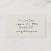 Blaue Muster-Juwel-Visitenkarte Visitenkarte (Rückseite)