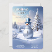 Blaue Mützen Schneemann Weihnachtsbaum Feierparty