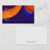 Blaue n-Orange - Geschäft Visitenkarte (Vorne/Hinten)