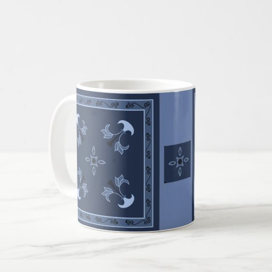 Blaue Nacht Kaffeetasse (Vorderseite Links)