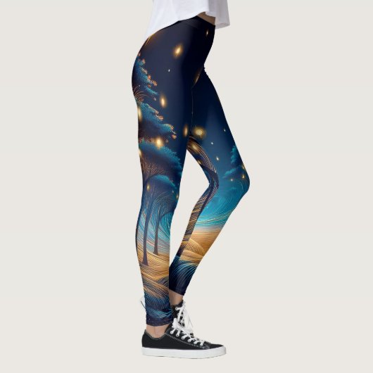 Blaue Nacht Leggings (Rechts)
