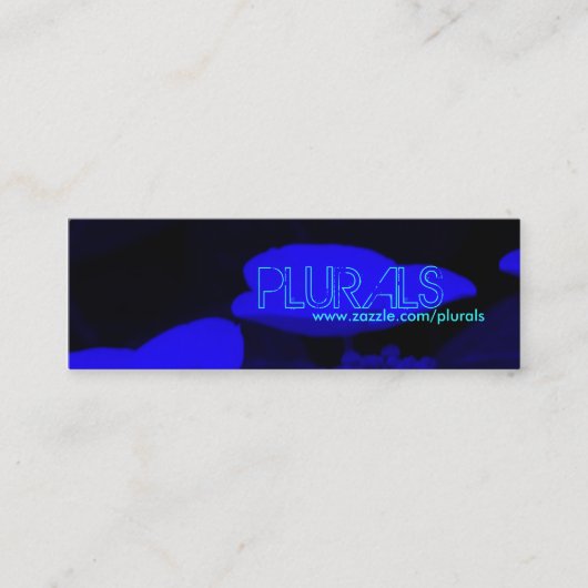 Blaue Nacht Mini Visitenkarte (Vorderseite)