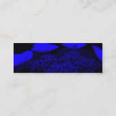 Blaue Nacht Mini Visitenkarte (Rückseite)