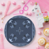 Blaue Nacht Pappteller (Party)