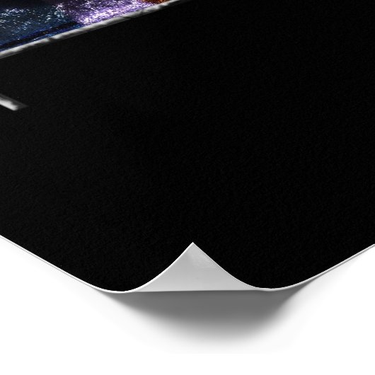 Blaue Nacht Poster (Ecke)