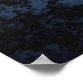 Blaue Nacht Poster (Ecke)