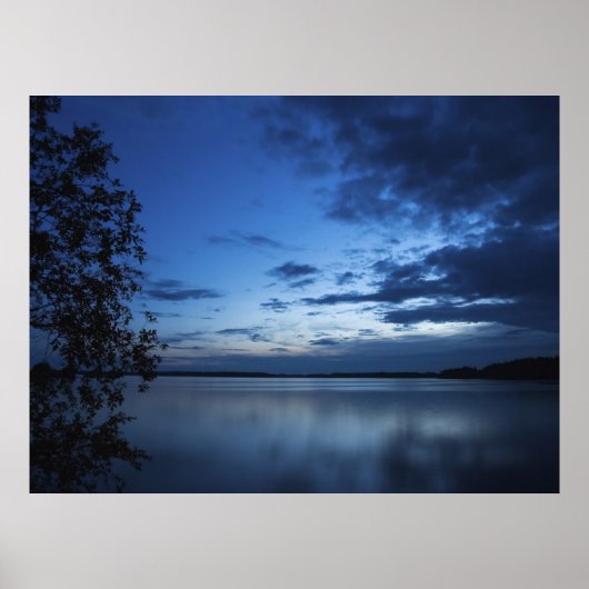 Blaue Nacht Poster (Vorne)