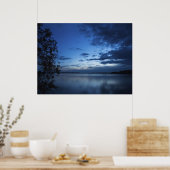 Blaue Nacht Poster (Küche)