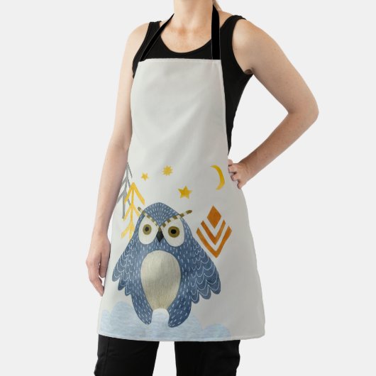 Blaue Nachteule im Wald Schürze (InSitu)