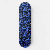 Blaue Nachtfalter Skateboard (Vorderseite)