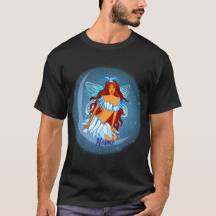 Blaue Nachtmondfee T-Shirt