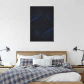 Blaue Nachtstruktur Leinwanddruck (Insitu (Schlafzimmer))