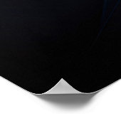 Blaue Nachtstruktur Poster (Ecke)