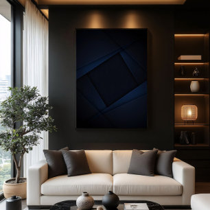 Blaue Nachtstruktur Poster