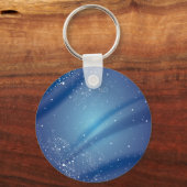 Blaue Nachtvorlage Schlüsselanhänger (Vorderseite)