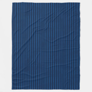 Blaue Nadelstreifen Fleecedecke