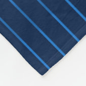 Blaue Nadelstreifen Fleecedecke (Ecke)
