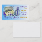 Blaue nähende Ausrüstungs-Visitenkarte Visitenkarte (Vorne/Hinten)