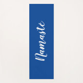 Blaue Namasté-Yoga-Matte für Aerobic und Stretchin Yogamatte (Vorderseite)