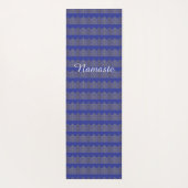 Blaue Namaste-Yogmatte Yogamatte (Rückseite)