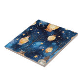 Blaue Narbe Fliese (Seite)