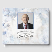 Blaue Narbenkultur - Gedenkfeier zum Leben Gästebuch (Vorderseite)