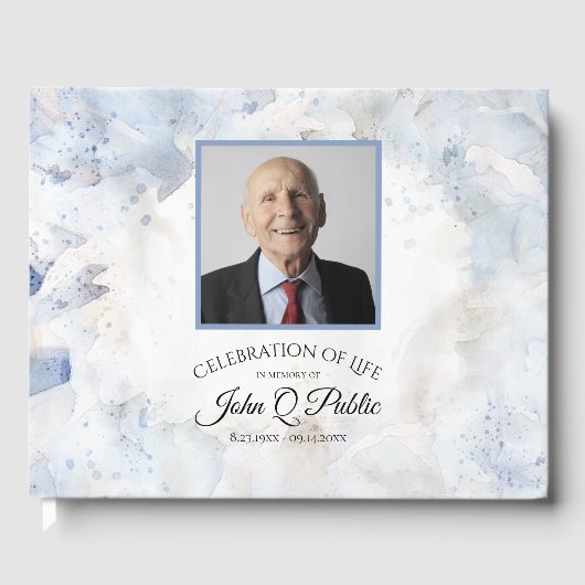 Blaue Narbenkultur - Gedenkfeier zum Leben Gästebuch (Vorderseite)