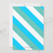 Blaue Narwhal unter dem Arktischen Ozean Geburtsta Einladung (Rückseite)