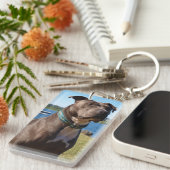 Blaue Nase Schlüsselanhänger (Vorderseite rechts)