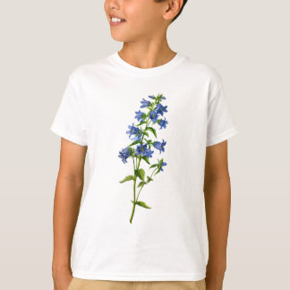 Blaue nasselleaved-Blume aus der Natur Gezeichnet T-Shirt