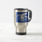 "Blaue Nassfliege - grausame Forelle" Tasse (VorderseiteRechts)