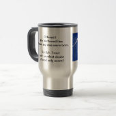 "Blaue Nassfliege - grausame Forelle" Tasse (Vorderseite Links)