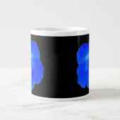 Blaue NasturtiumTasse Jumbo-Tasse (Vorderseite)