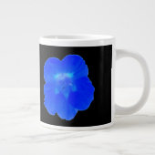 Blaue NasturtiumTasse Jumbo-Tasse (Rechts)