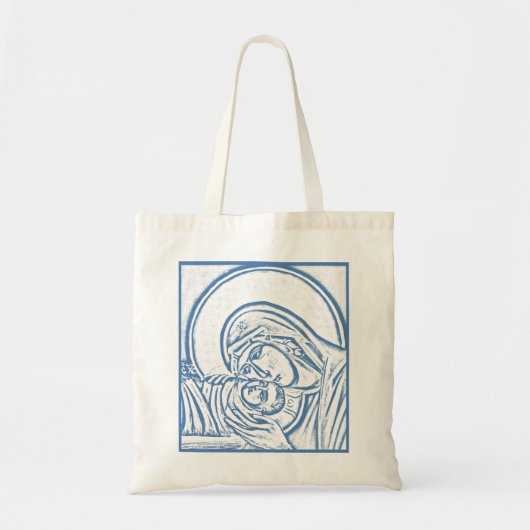 Blaue Nativity-Tasche Tragetasche (Vorne)