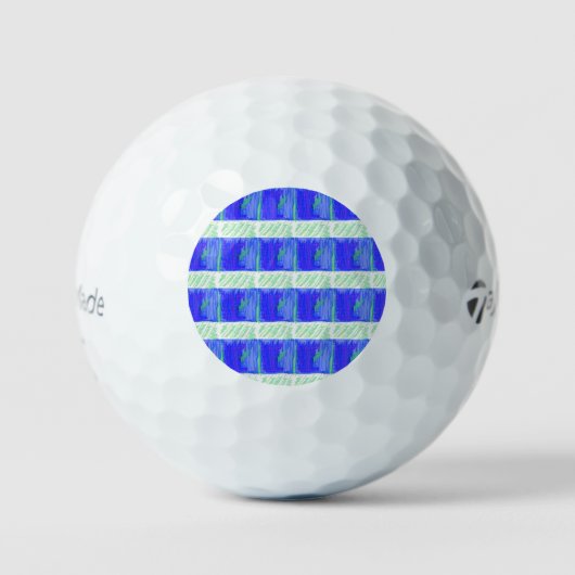 Blaue nautische Golfbälle (Vorderseite)