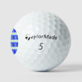 Blaue nautische Golfbälle (Logo)