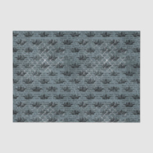Blaue nautische Vintage-Collage Seidenpapier