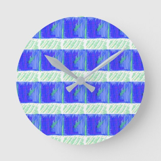 Blaue nautische Wanduhr (Vorderseite)