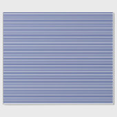Blaue nautischstreifen geschenkpapier (Flach)