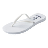 Blaue Navy-Anker Badesandalen (Schrägansicht)
