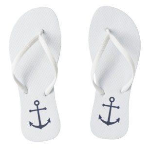 Blaue Navy-Anker Badesandalen