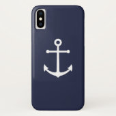 Blaue Navy-Anker Case-Mate iPhone Hülle (Rückseite)