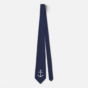 Blaue Navy-Anker Krawatte