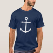Blaue Navy-Anker T-Shirt (Vorderseite)
